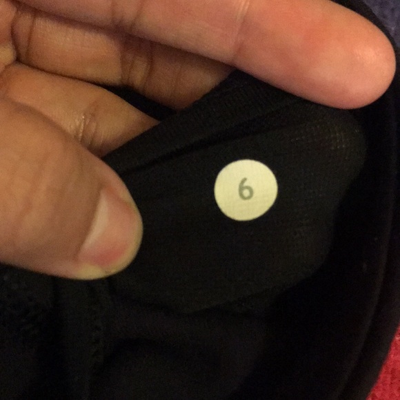 Lululemon Breathe Easy Crop 6 Black Mesh Leggings - Picture 5 of 8